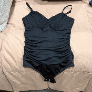 Express Black Body Contour Top